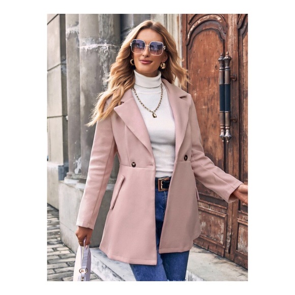 SHEIN Jackets & Blazers - NWOT Loness peacoat